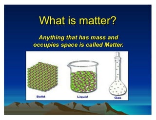 Presentation of science(matter)