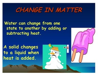 Presentation of science(matter)