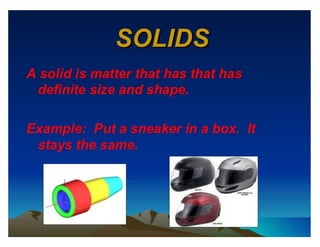 Presentation of science(matter)