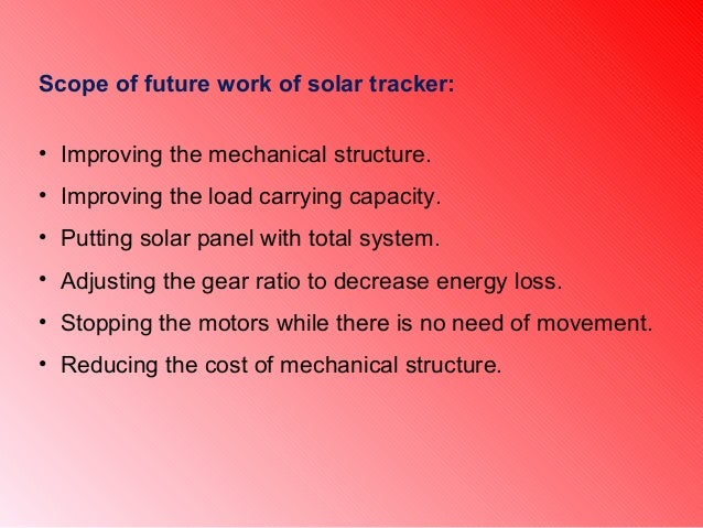 Presentation Of Single Axis Solar Tracker