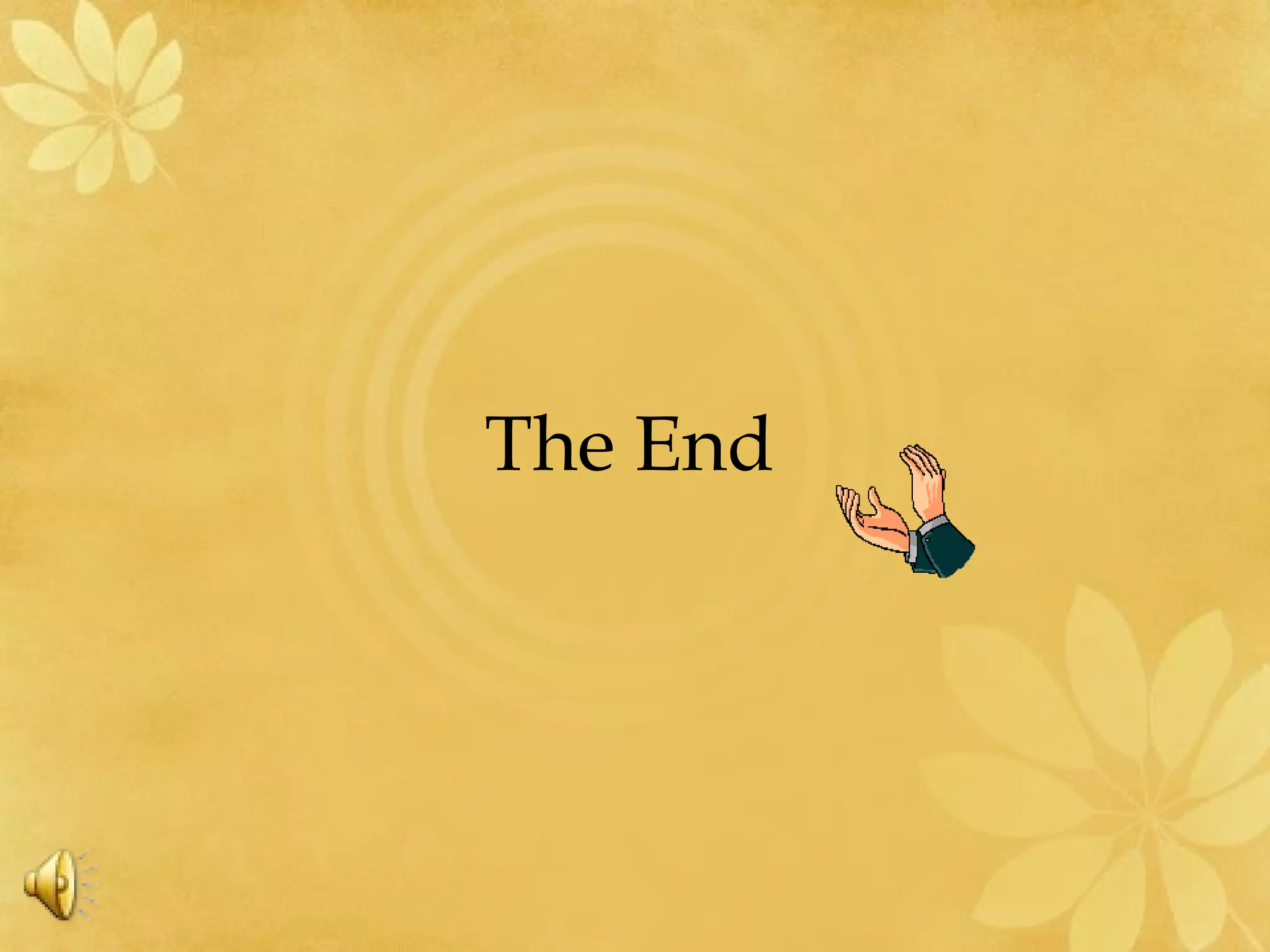 The End
 