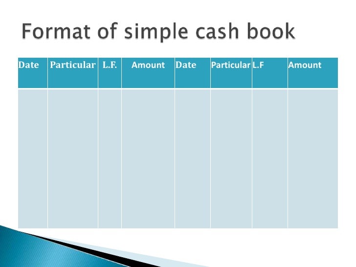 cash book template pdf