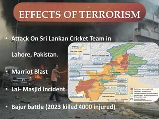 Result of joining hand with US & NATO forcesTERRORISM IN PAKISTANAssailant targeted a funeral in Swat and the Pakistan Ordnance Factory.