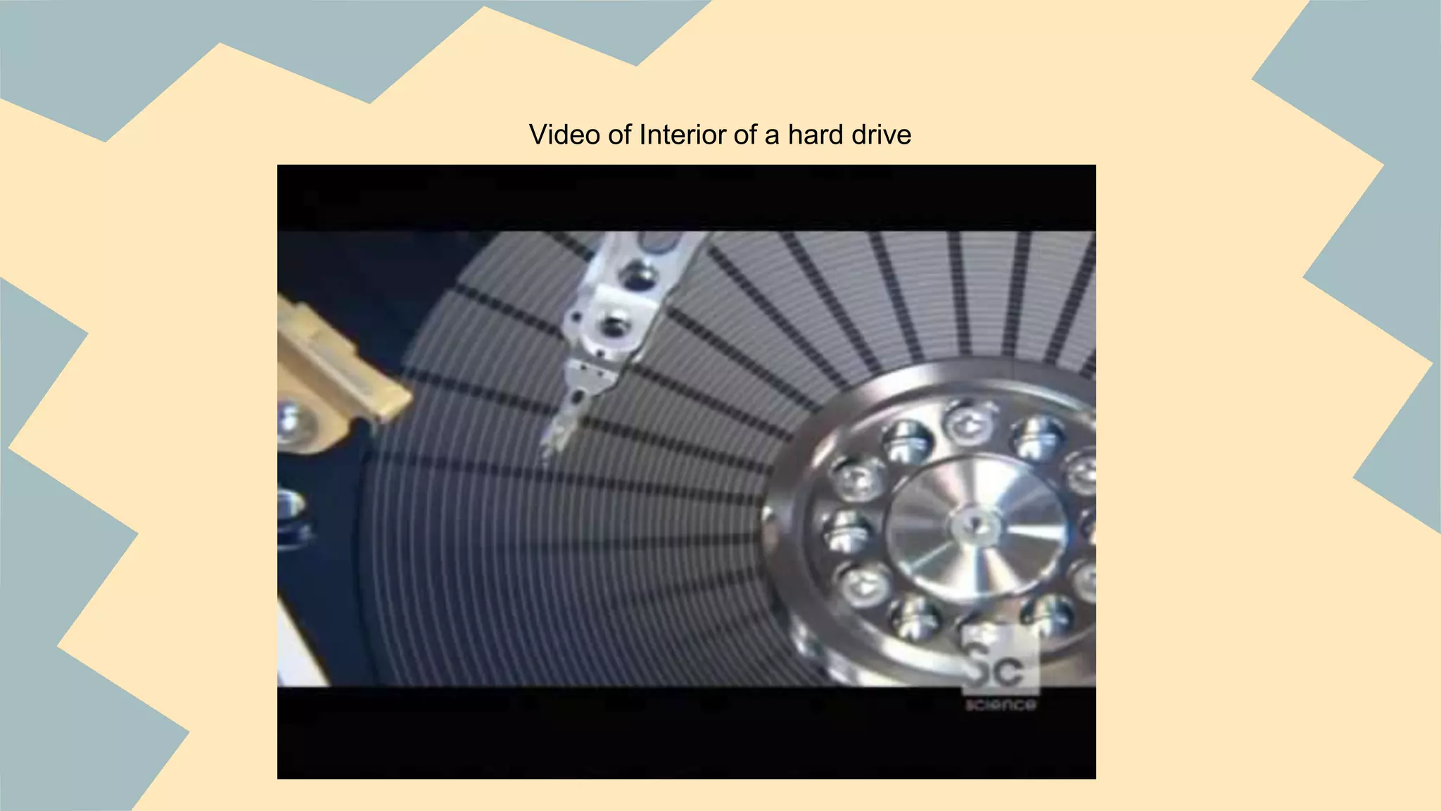 Video of Interior of a hard drive
 
