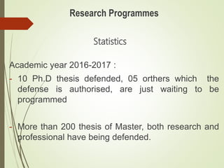 Presentation of the faculty of law and political science | PPTX