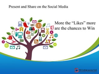 Present and Share on the Social Media

More the “Likes” more
are the chances to Win

 