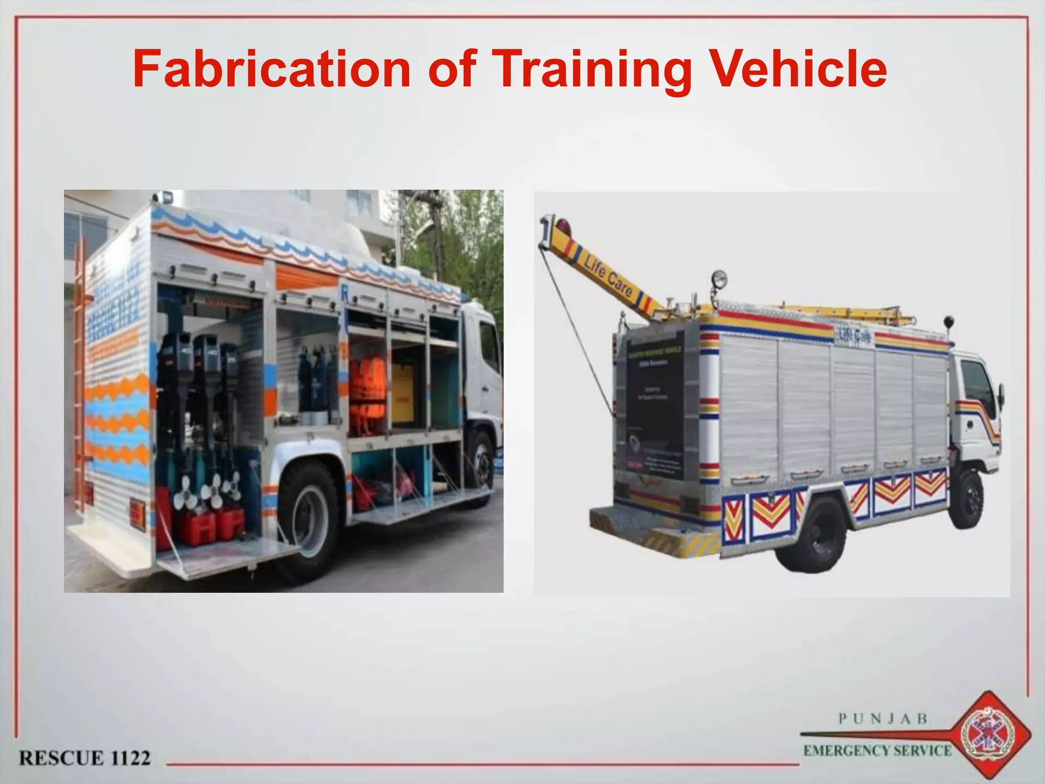 Fabrication of Training Vehicle
 