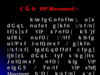Vvip Course Presentation of vvip & vip carcade | PPT