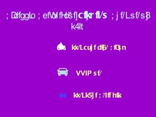 Presentation of vvip & vip carcade | PPT