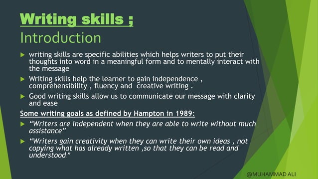 Presentation on writing skills | how to improve writing skills | PPT