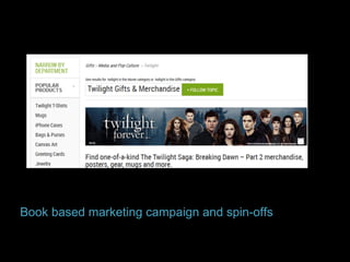 Book based marketing campaign and spin-offs

 