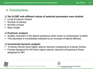 Assessment of the seismic performance of steel frames using OpenSees | PDF