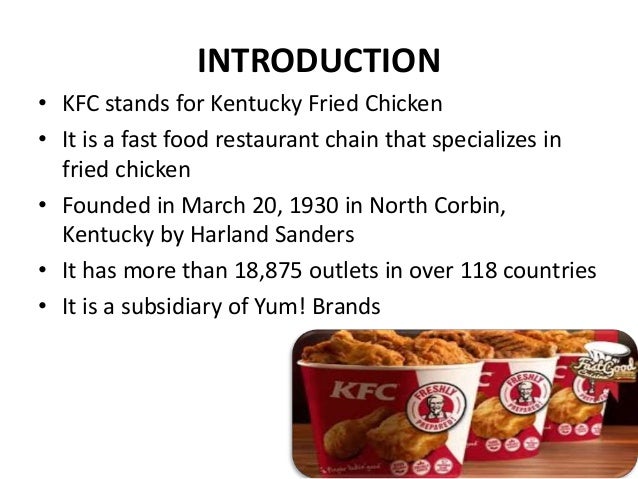 kfc introduction essay