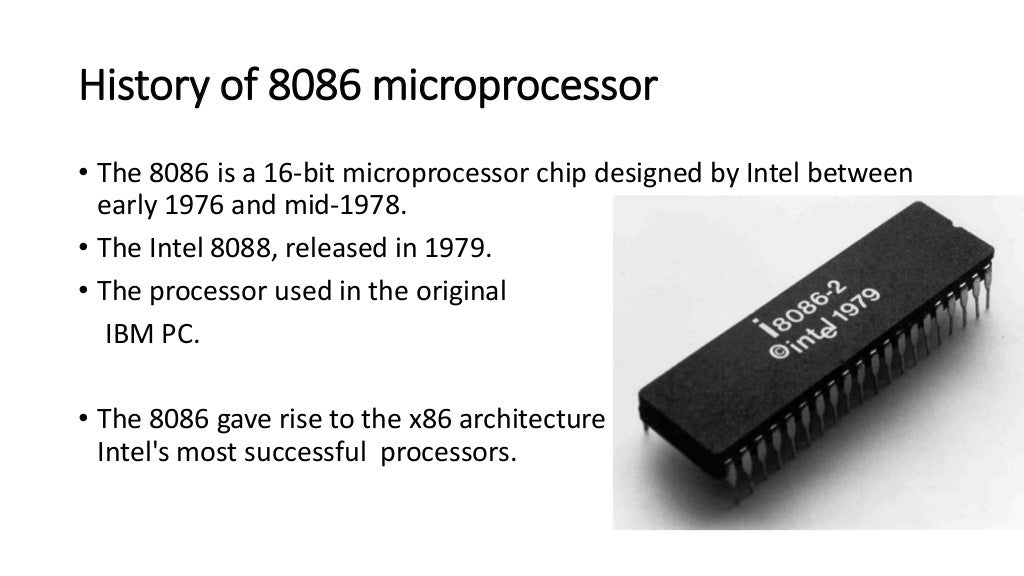 Presentation on 8086 Microprocessor