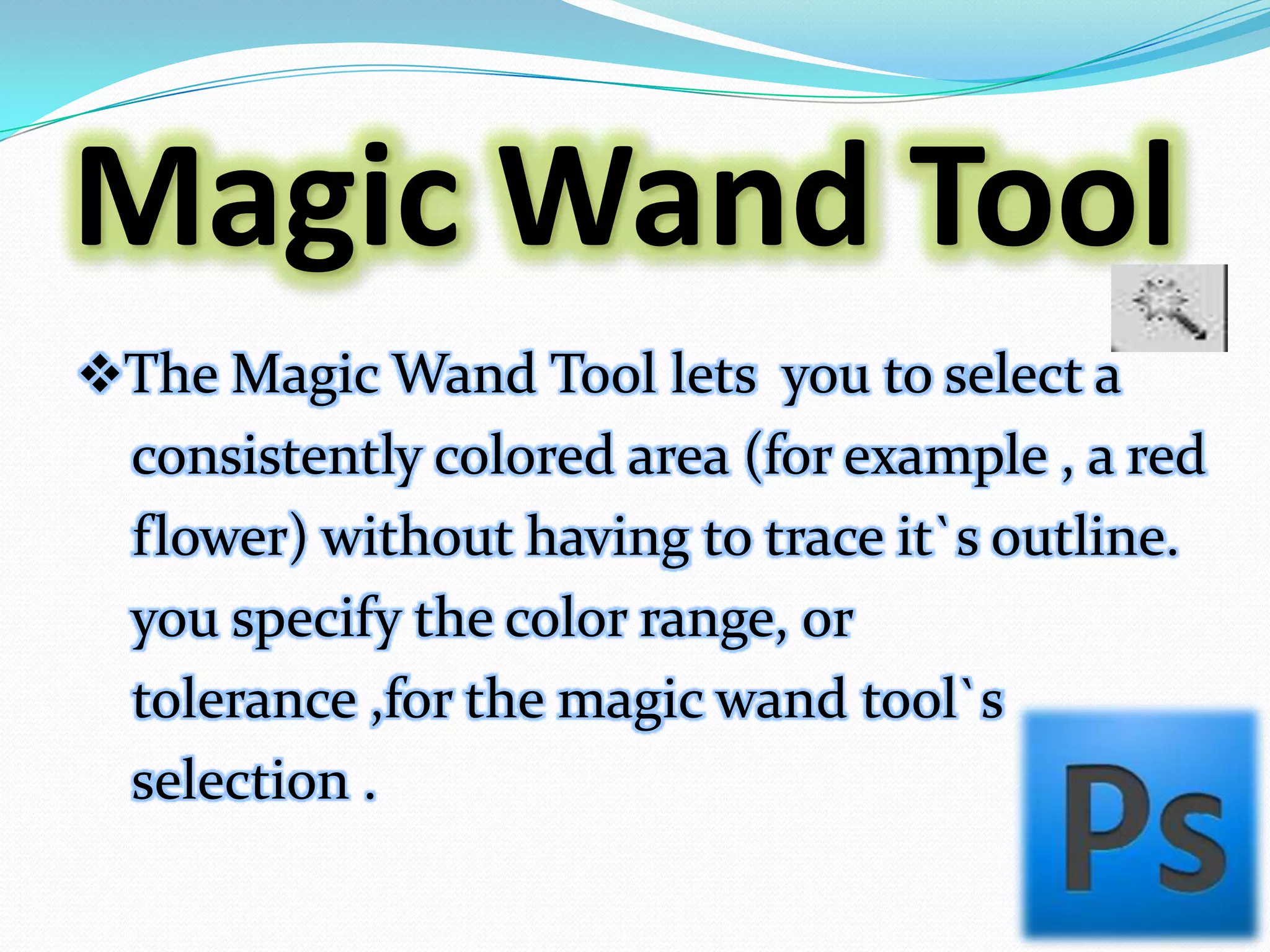 Presentation on adobe photoshop® tools | PPTX