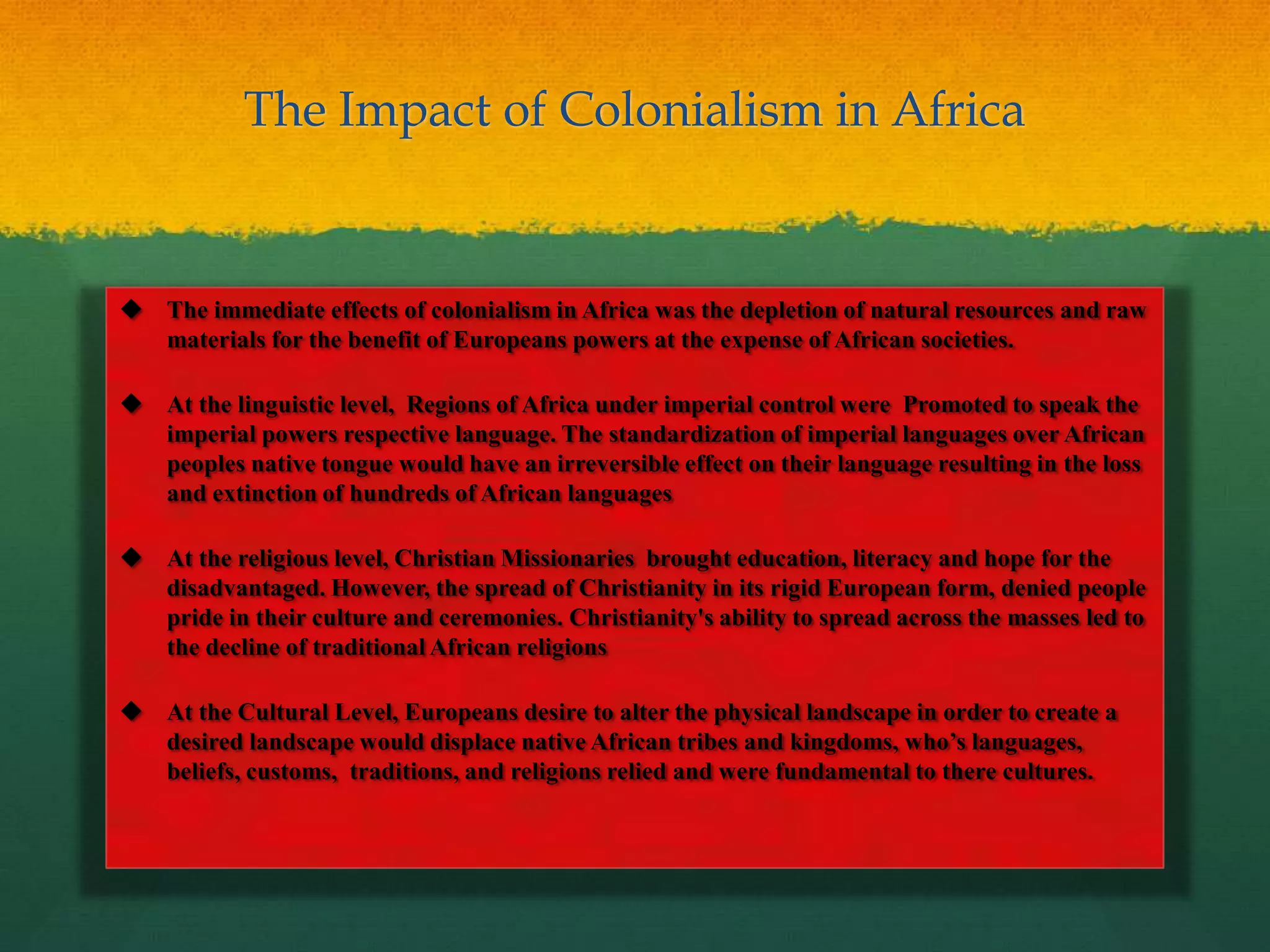 Redrawing the Map of Africa | PPTX