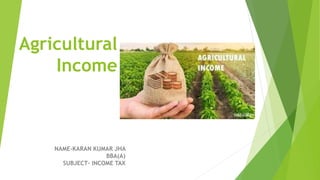 PRESENTATION ON (Agricultural-Income).ppt