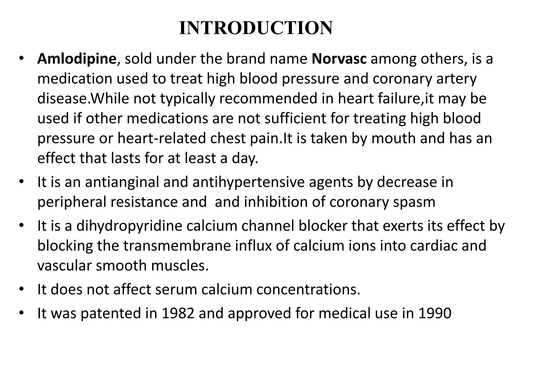 Presentation on amlodipine baharuddin | PPT