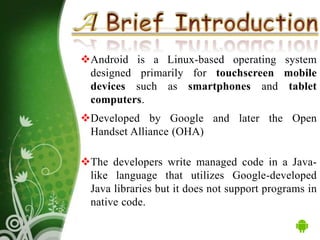 Presentation on Android | PPTX