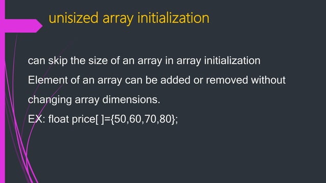Presentation on array | PPTX