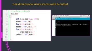 Presentation on array | PPT