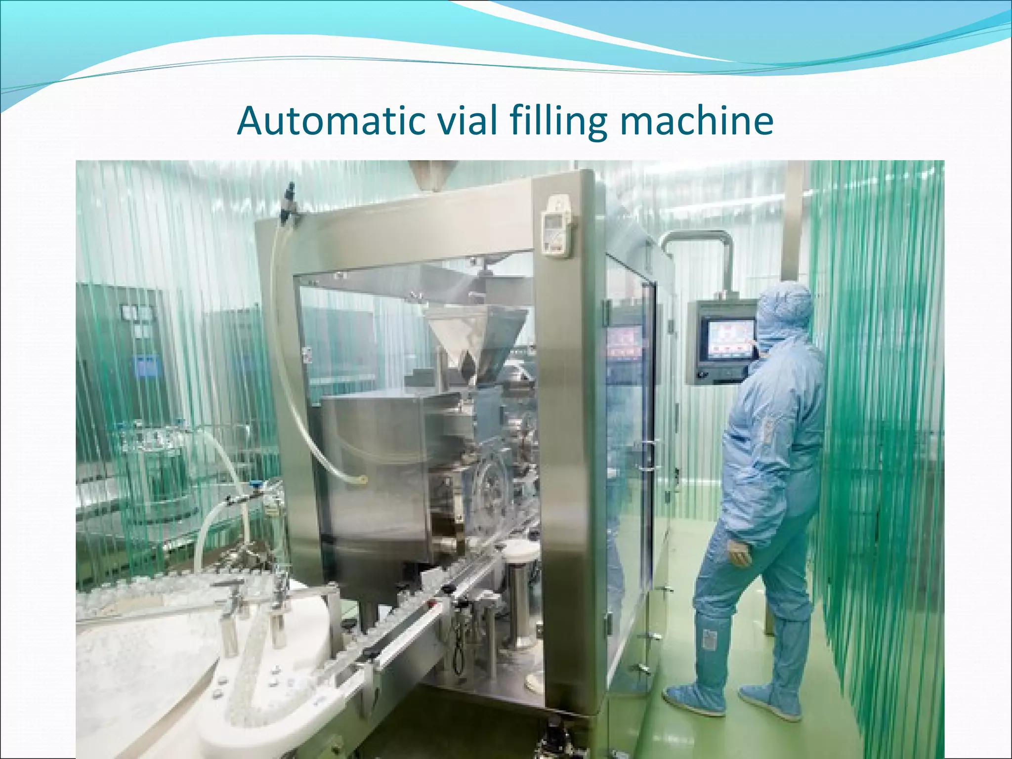 Automatic vial filling machine
 
