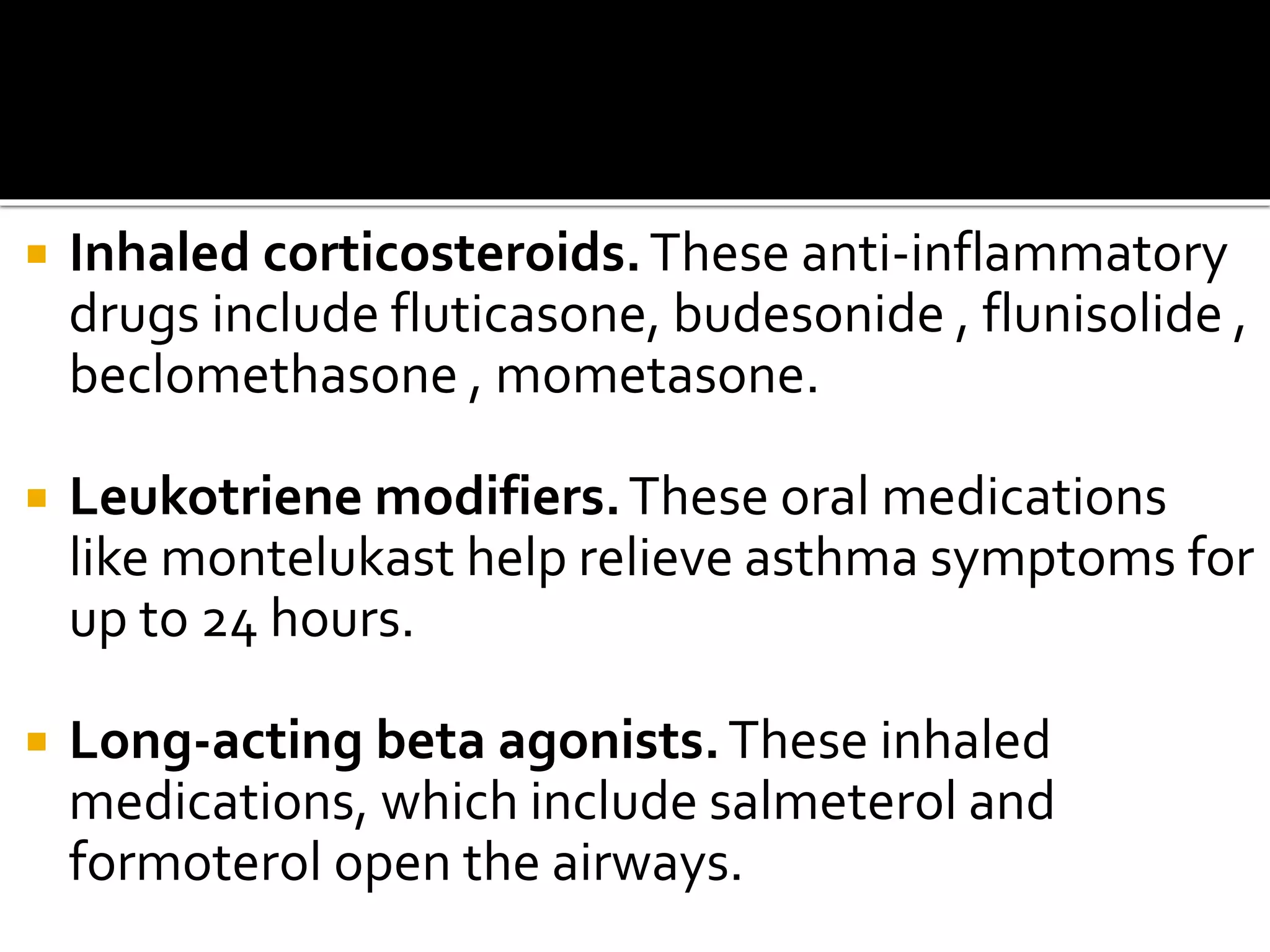 Presentation on asthma | PPTX