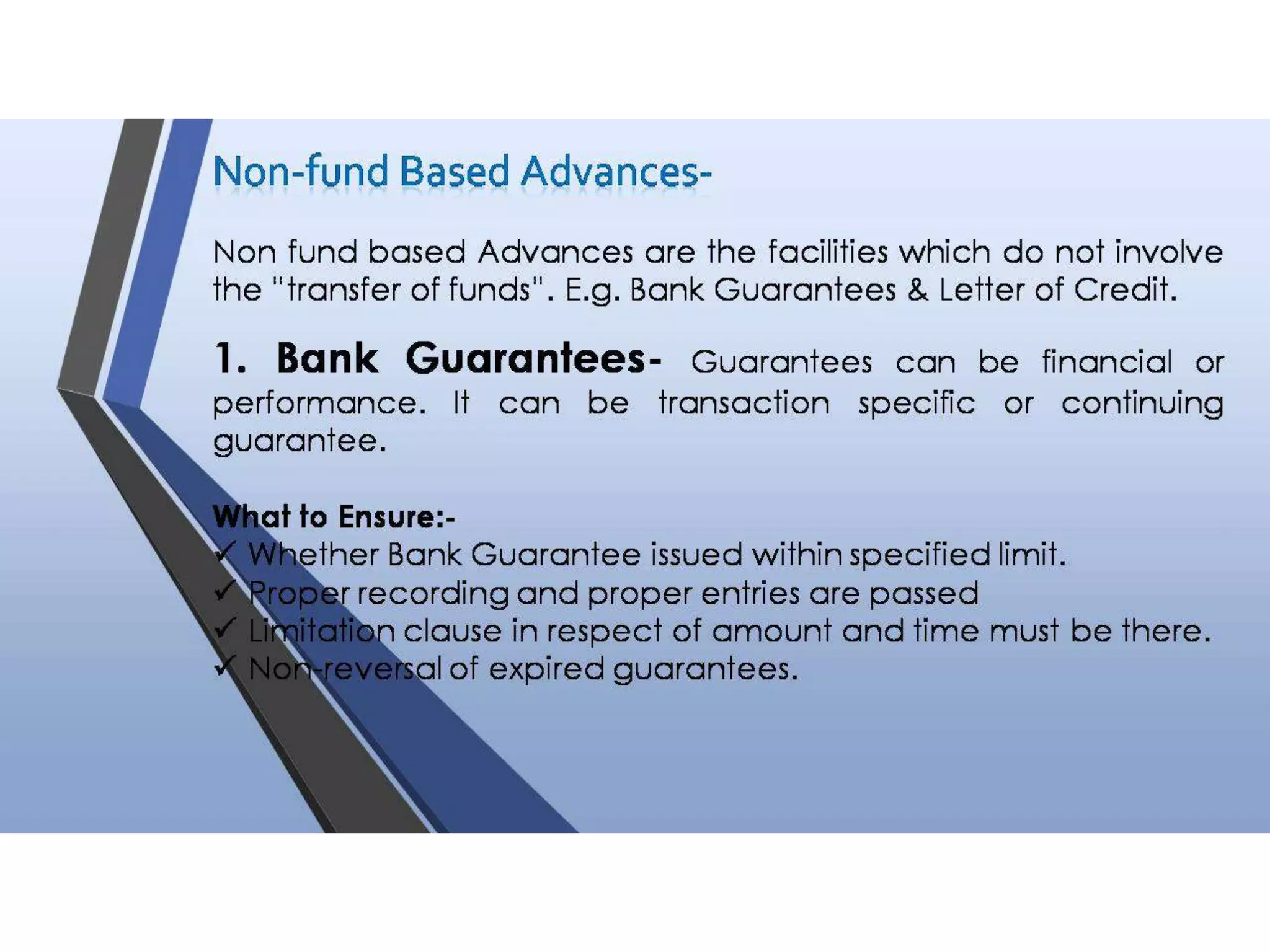 Audit of Advances in a Bank