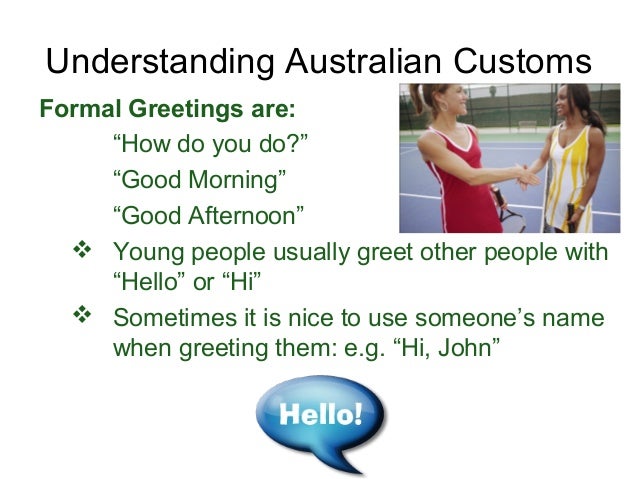 australian presentation
