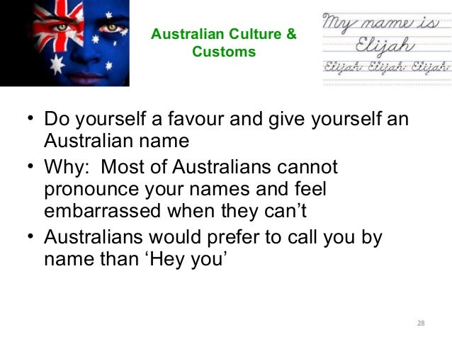 australian presentation
