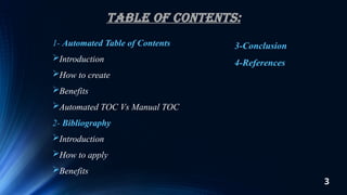 Presentation on automated TOC and bibliography.pptx