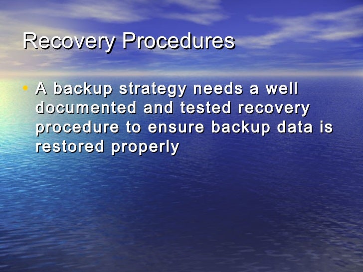 Presentation on backup and recoveryyyyyyyyyyyyy