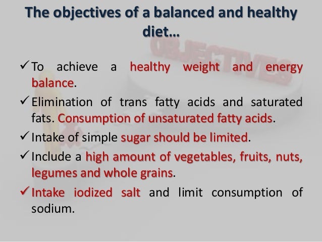 Balanced Diet Chart Ppt