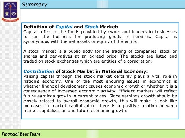 presentation on bangladesh stock market