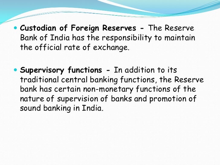 Reserve bank of india forex rates