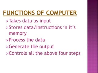 Presentation on basics of computer | PPTX | Consumer Electronics ...