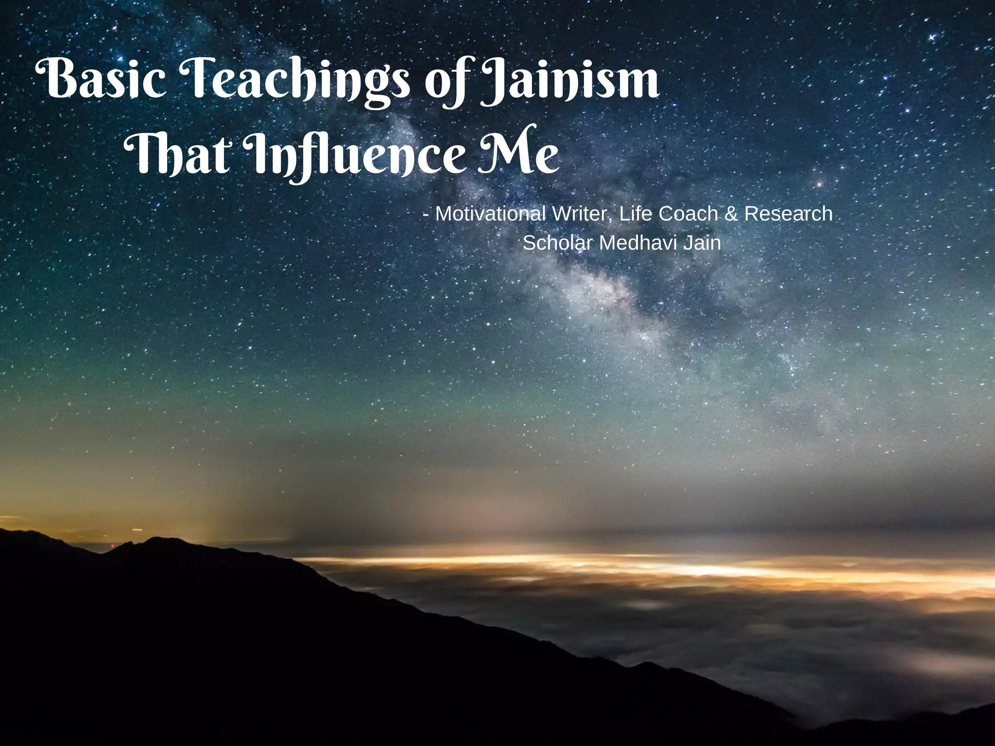Basic Teachings Of Jainism
