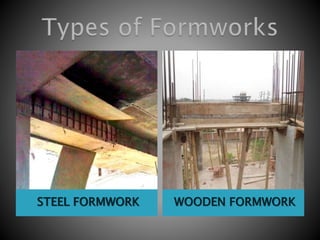 STEEL FORMWORK WOODEN FORMWORK
 