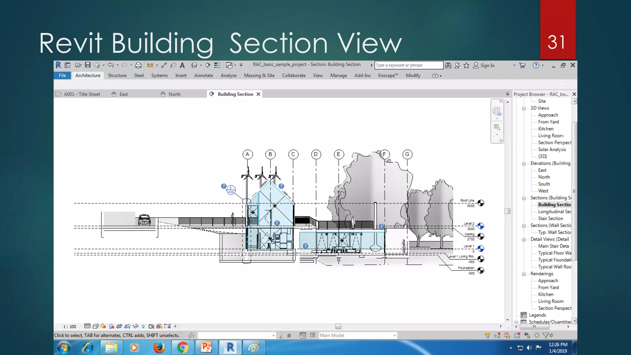 Revit Building Section View 31
 