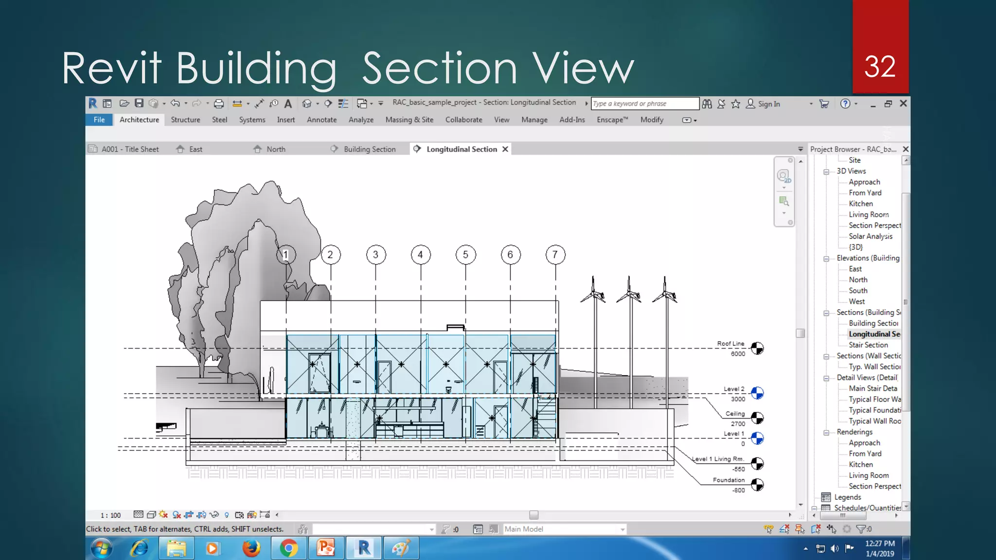Revit Building Section View 32
 