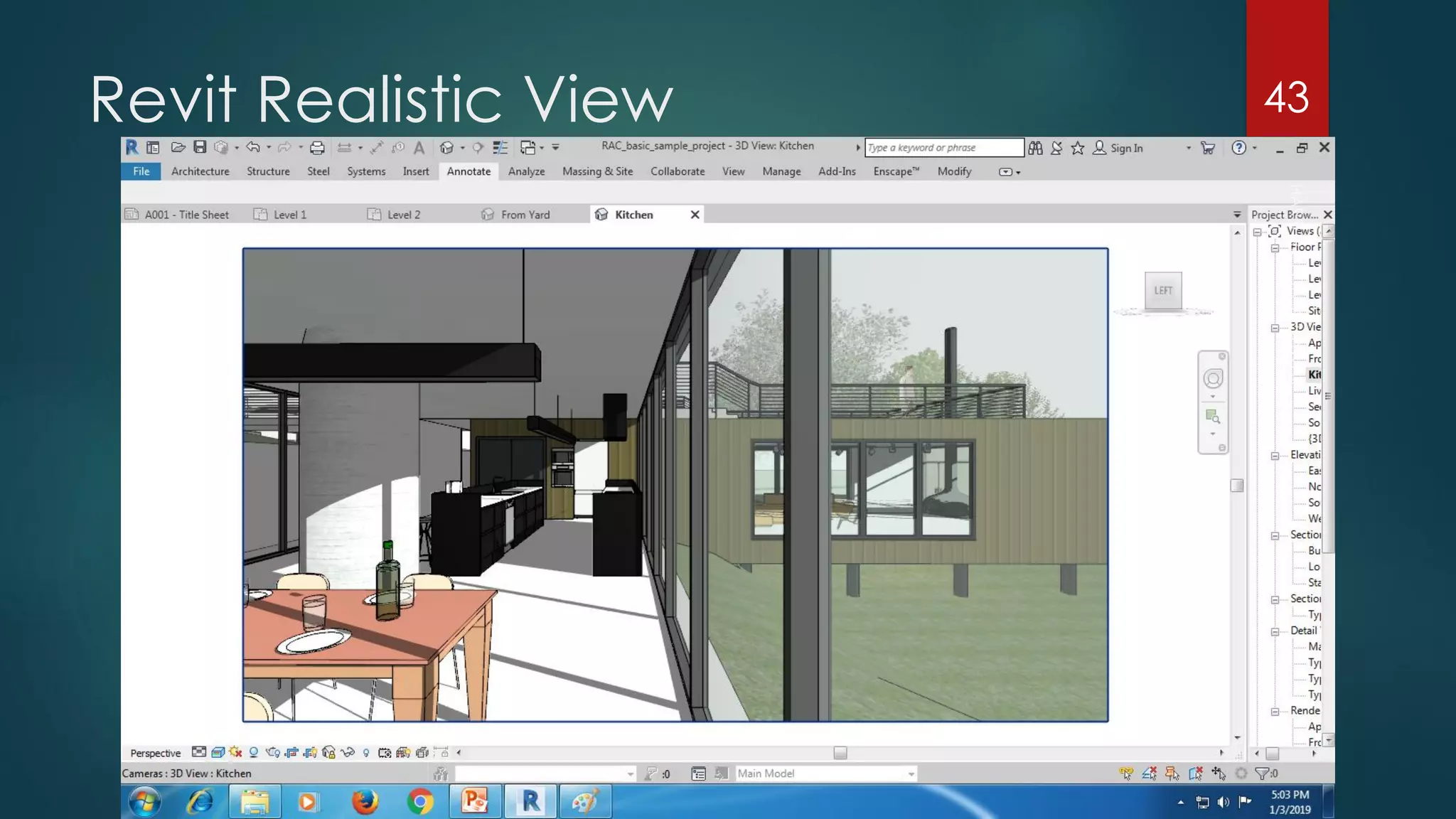 Revit Realistic View 43
 