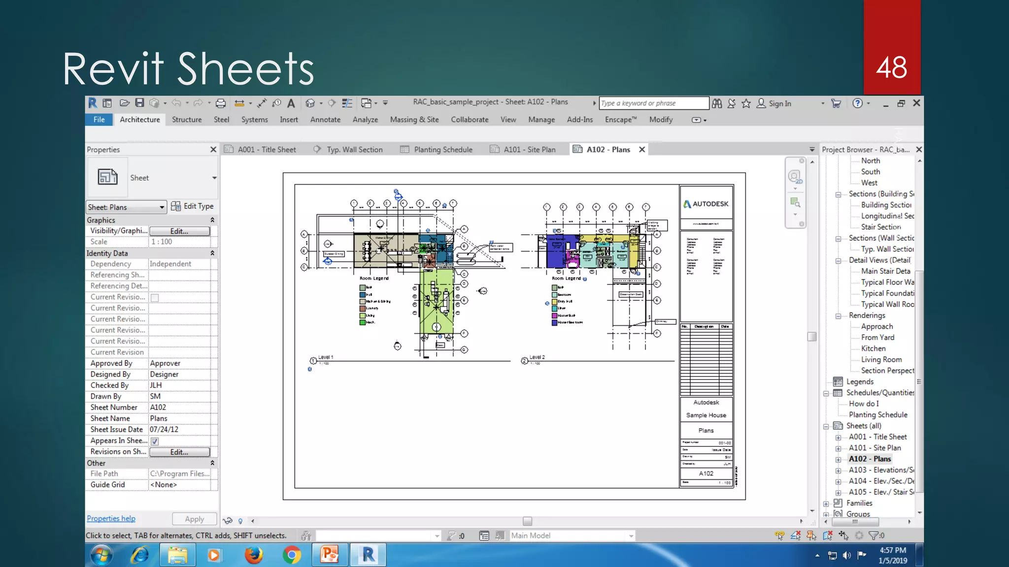 Revit Sheets 48
 