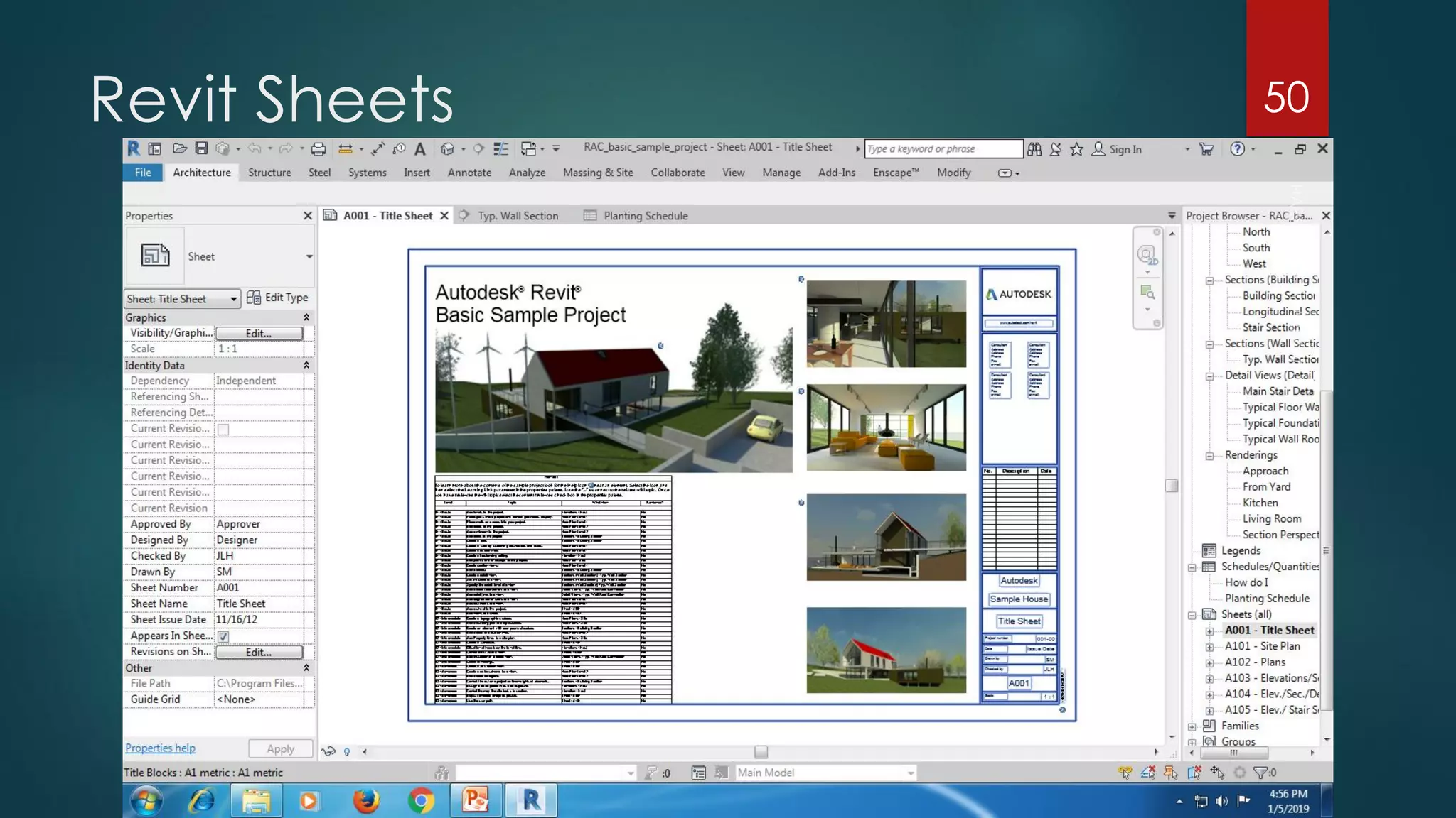 Revit Sheets 50
 