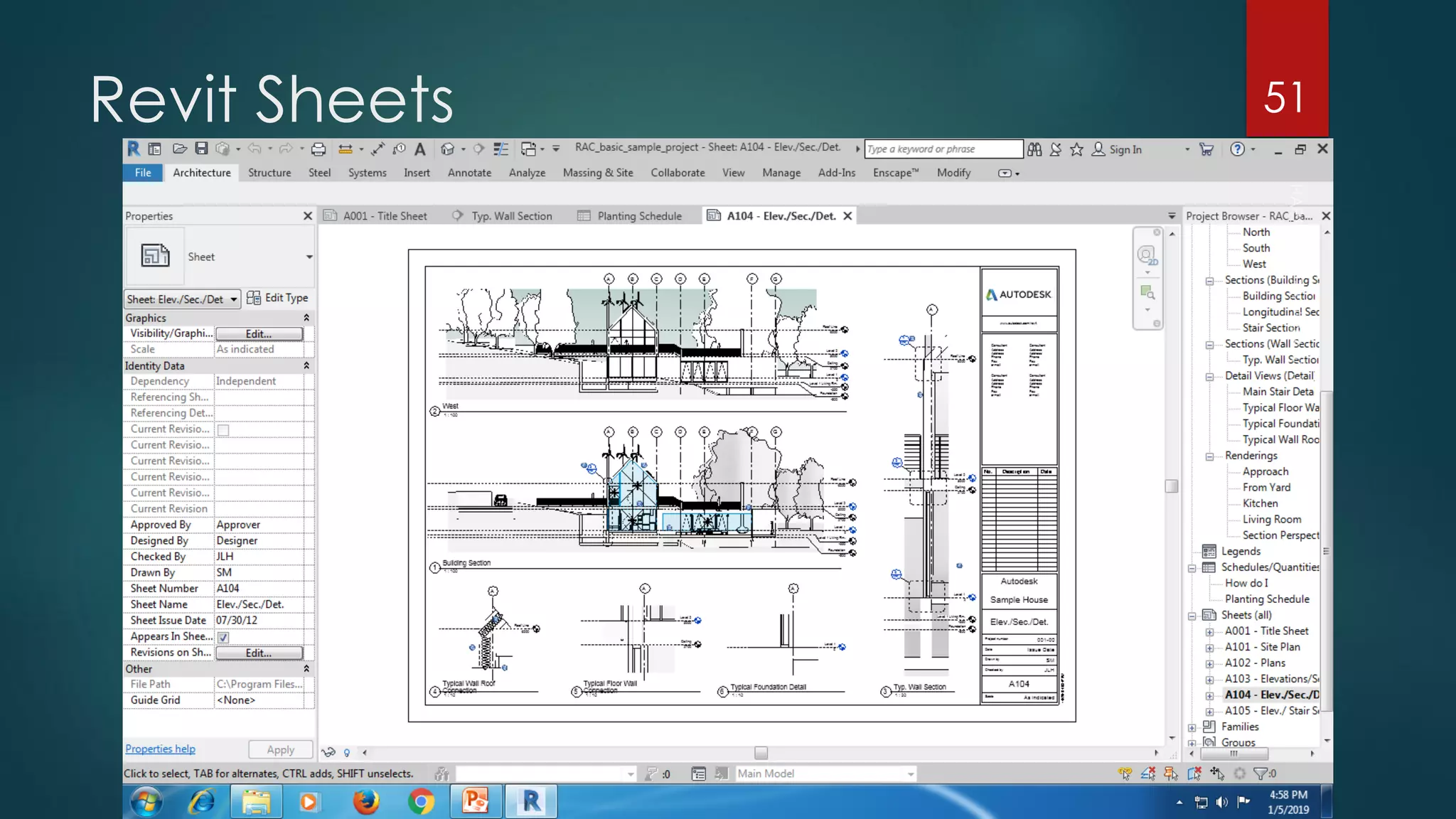 Revit Sheets 51
 