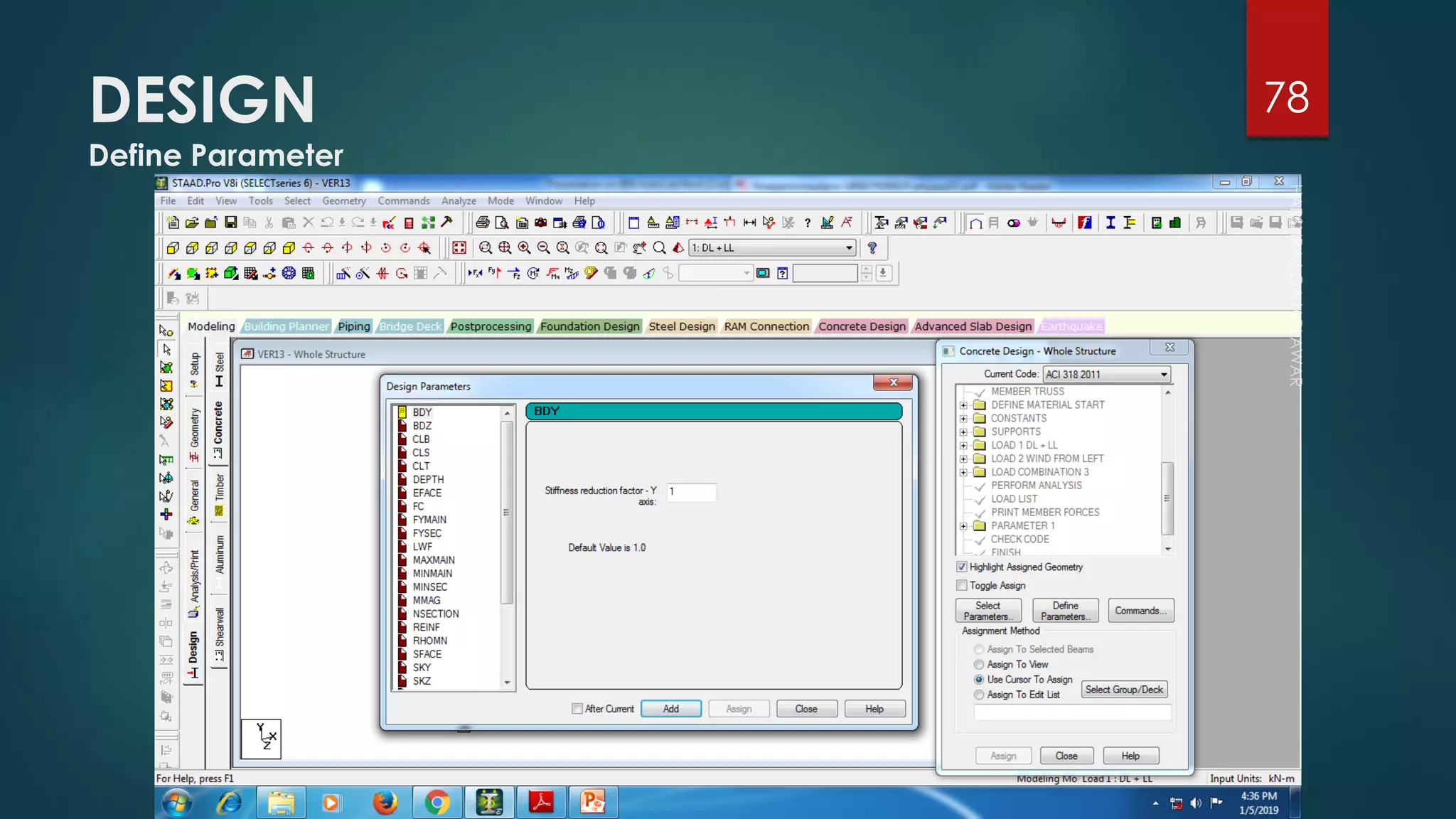 DESIGN
Define Parameter
78
 
