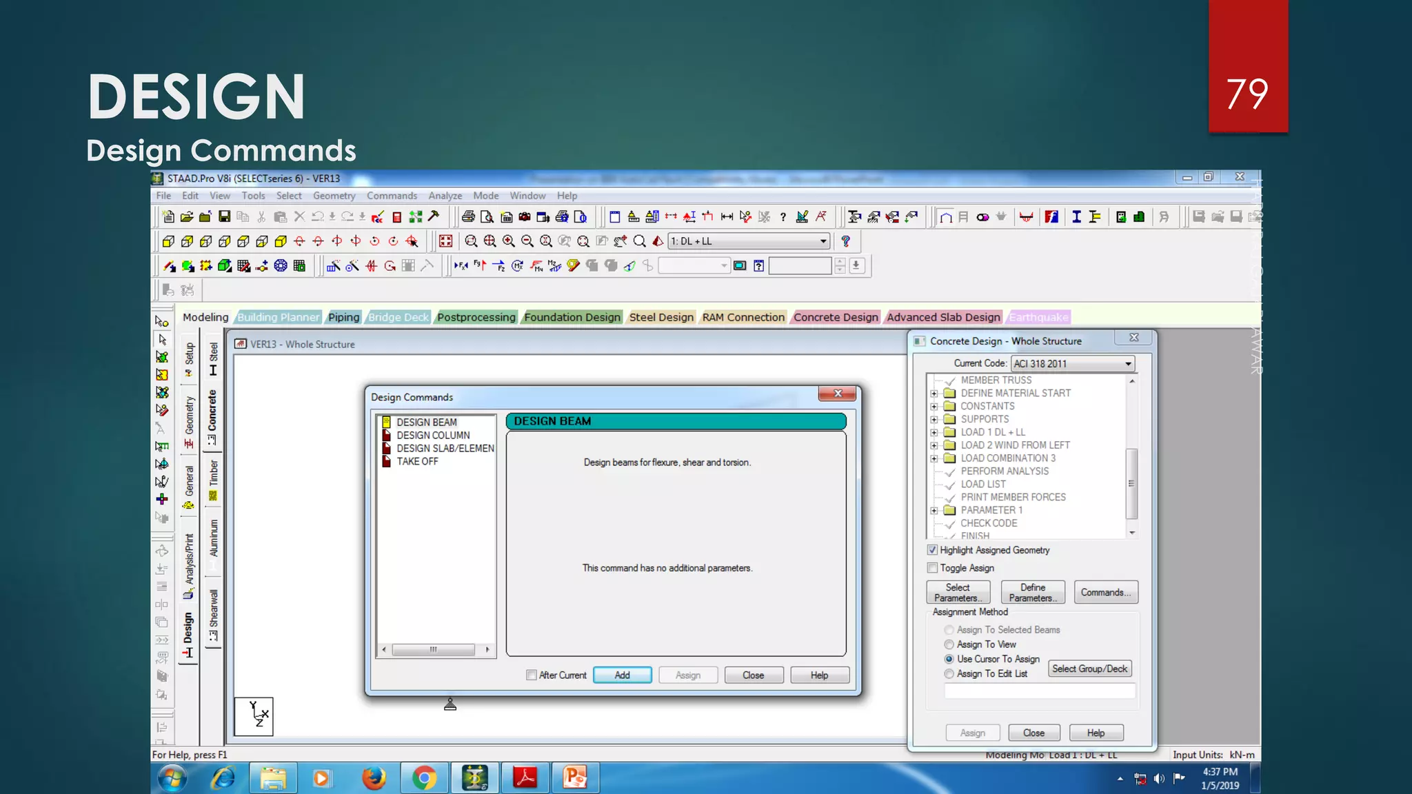 DESIGN
Design Commands
79
 