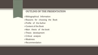 Presentation on book review | PPTX