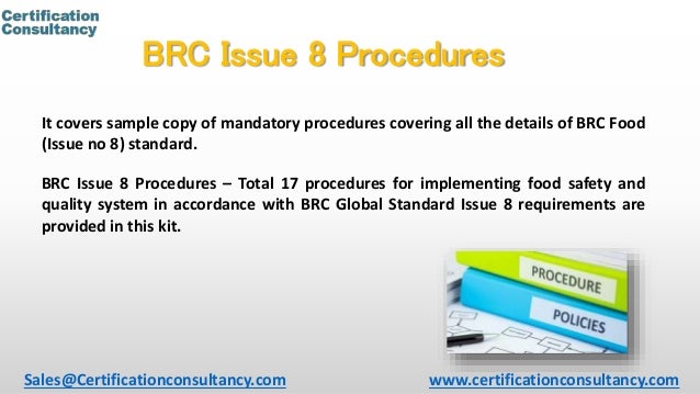 Presentation on BRC Issue 8 Food Safety Documentation Requirements | PPT
