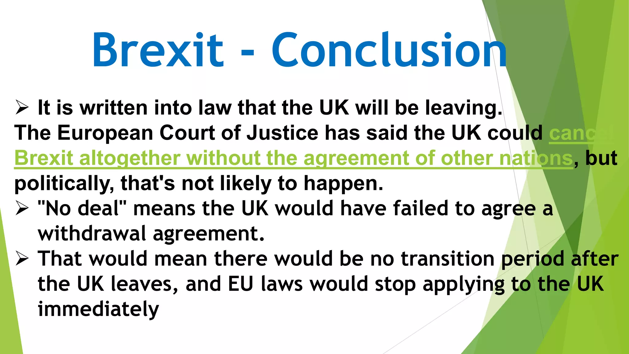 Presentation on Brexit | PPTX