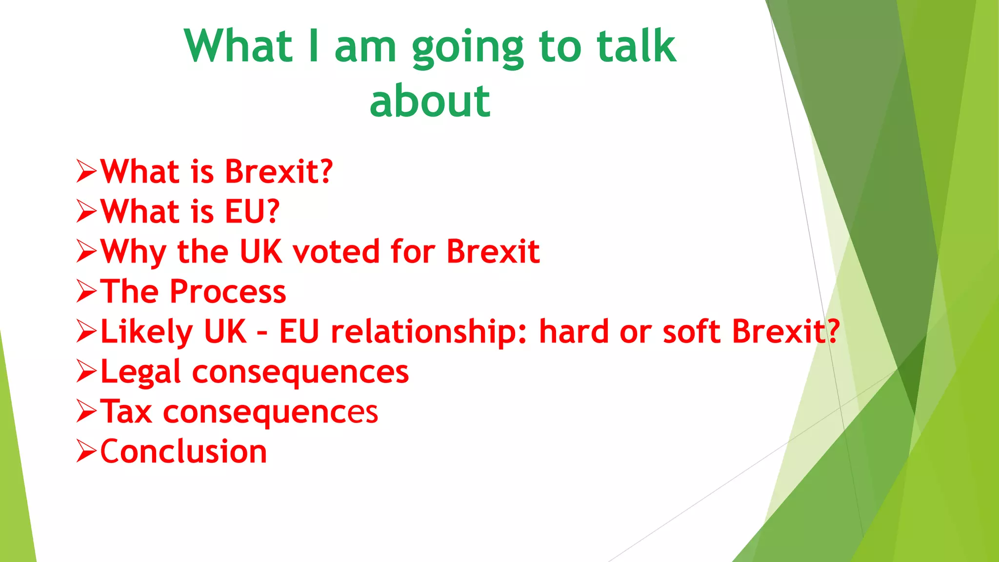 Presentation on Brexit | PPTX